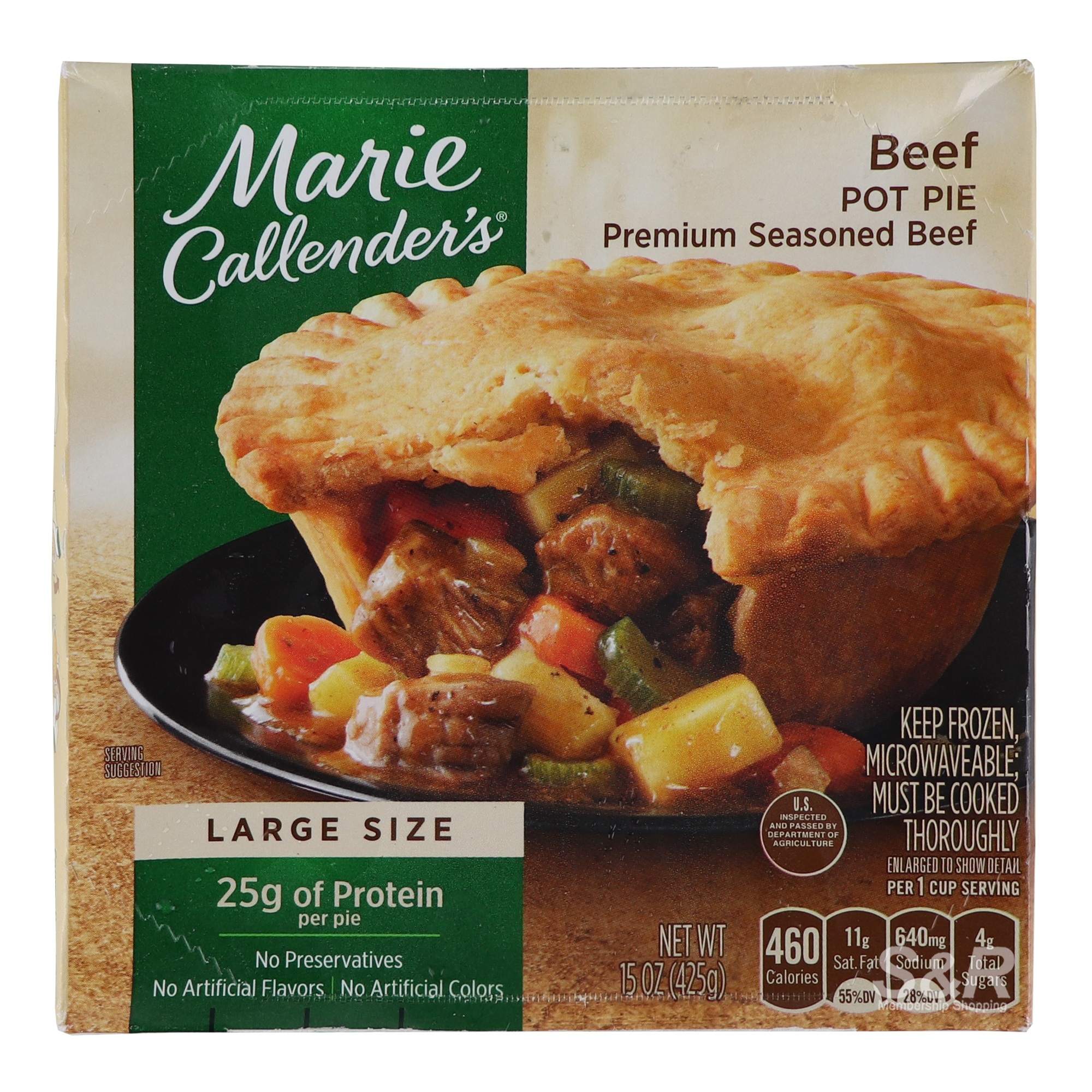 Marie Callender's Beef Pot Pie Large Size 425g